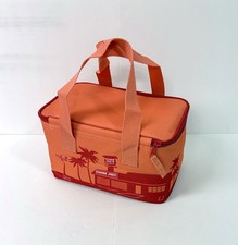 Trader Joe's Mini Insulated Tote Bag -Peach/ Rose -New With Tags