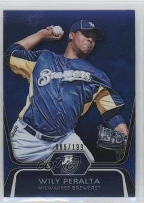 2012 Bowman Platinum Prospects Blue Refractor 85/199 Wily Peralta Rookie RC 0a1