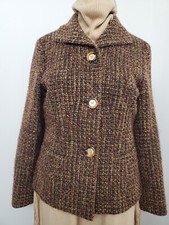 Jones New York Signature Brown Blazer Jacket Sz 8