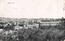 Asch Germany Czechoslovakia Birds Eye View Antique Postcard J75516