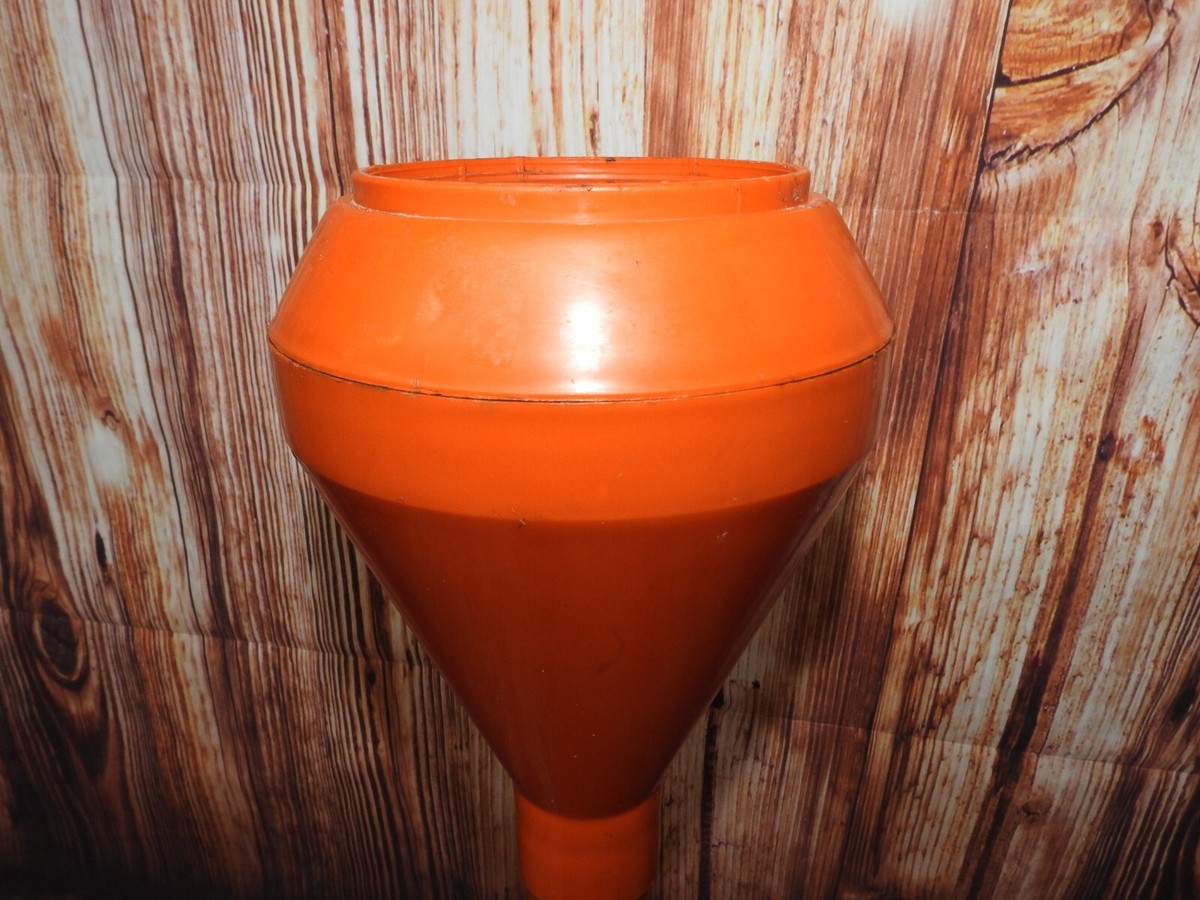 Vintage 1970's Italian Space Age Atomic Orange Floor Ashtray