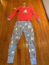 Mini Boden Girls Winter long sleeve pajamas Size 11y, Preowned