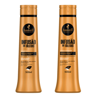 Haskell - Infusao de Oleos  - Kit Shampoo e Condicionador (2 x 500Ml)