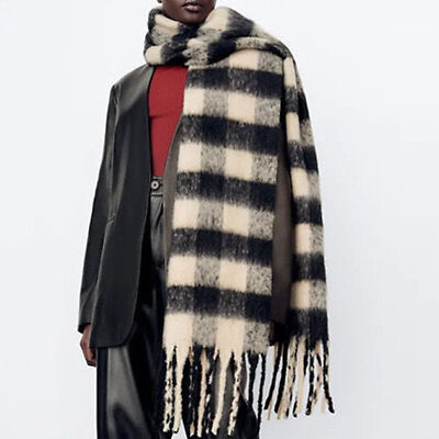 Verschiedene Farben Grid Pashmina Tücher Winter Damen warme Schals
