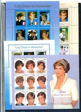 1997 y 1998 -SEVERAL COUNTRIES 4 FORMAT "LADY DIANA IN MEMORIAM" MINT