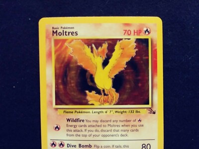 Vintage Moltres Pokemon Holo Card 1995, 96, 98 EXCELLENT | eBay