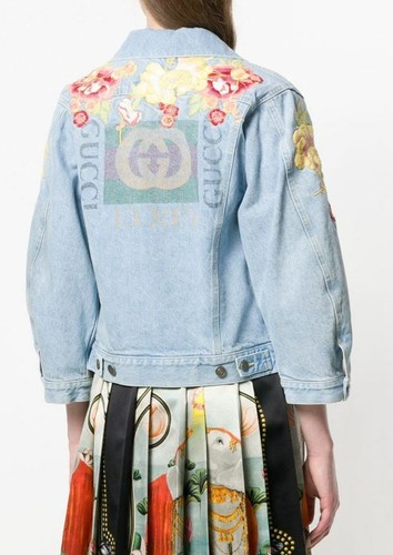 gucci flower denim jacket