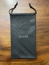 GUESS Sunglasses Eyewear Glasses Drawstring Pouch Bag Soft Case Black New!