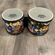 REMO RHYTHM CLUB BONGO DRUMS SET w/ SYNTHETIC HEADS KIDS AROUND GLOBE