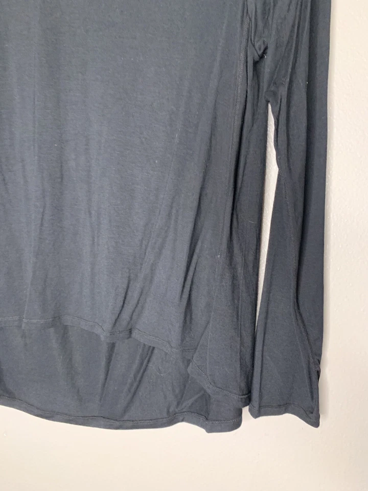 Top Zyia Active XXL para mujer negro manga larga bambú spandex elástico yoga pilates Foto 3 de 4