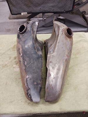 STOCK 1948-1958 Harley Panhead Handshift Gas Tanks Left