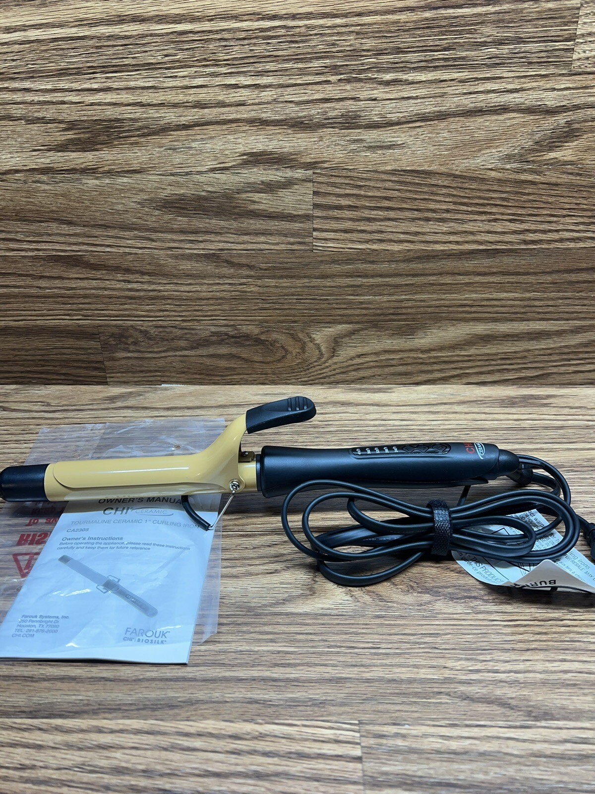 CHI Ceramic Tourmaline 1 Inch Curling Iron CA2305 for Salon-Quality Styling