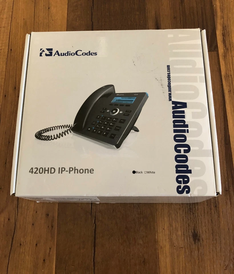 New  with accessories AudioCodes 420HD IP Phone  - GGWV00563 voIP Fast Ship - Image 2 of 4