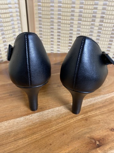 LifeStride Kamala Strappy Heels Black Faux Leather Buckle Closure Size 7 - Picture 4 of 6