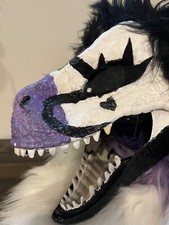 Dinomask Fursuit Partial. Mask and Tail - Great Condition