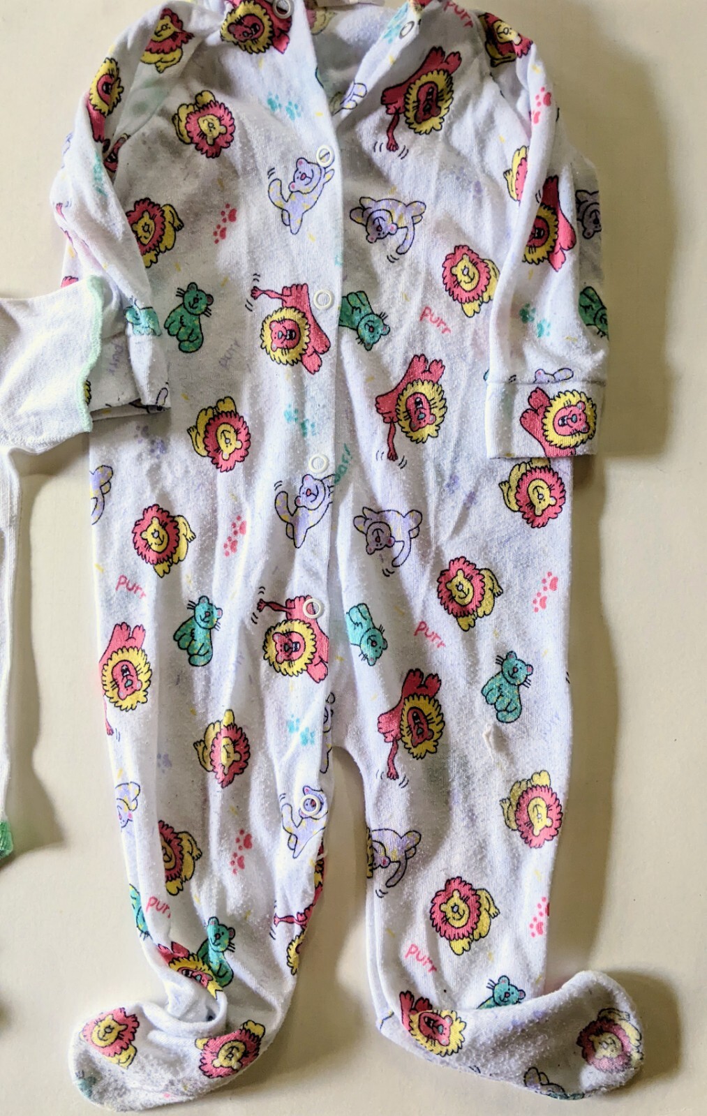 Infant Baby Vintage Lot Sleeper / Romper One Piec… - image 2