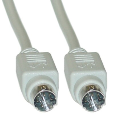 10FT Apple Serial cable, MiniDin8 Male, 8 Conductor, 10 foot 10M3-04110