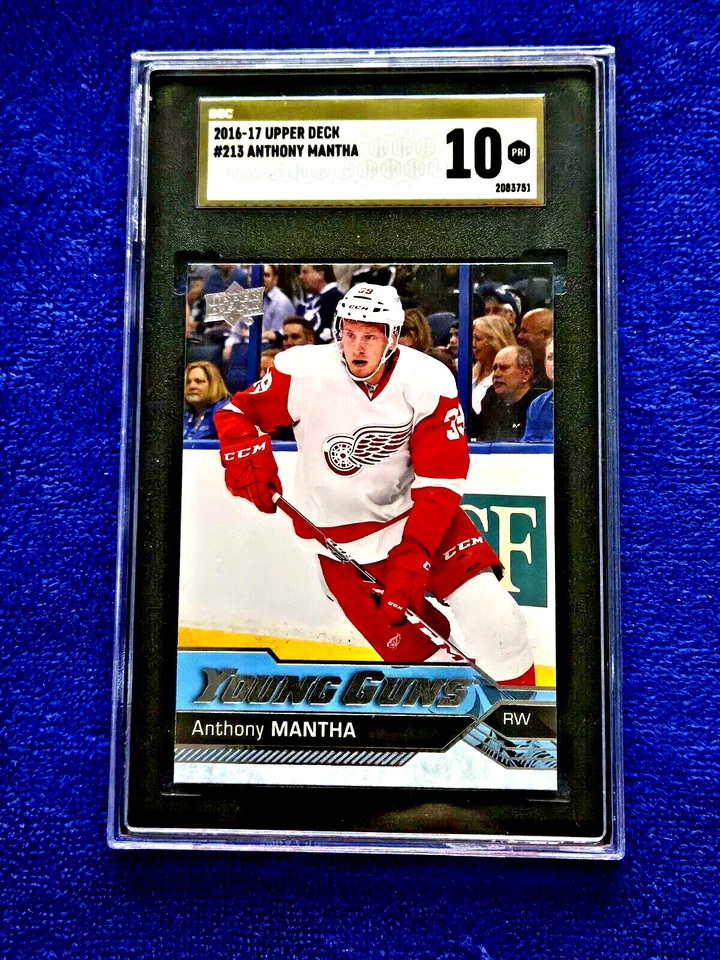 2016-17 Young Guns Anthony Mantha #213 Pristine 10 GOLD LABEL RARE GRADE GOLD 💥 - Image 3 of 4