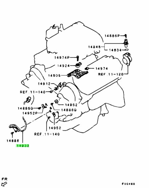 OEM Mitsubishi Camshaft Position Sensor MR985145 For Mitsubishi