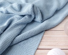 Copertina Neonato in Bamboo Azzurra per Culla 80x110 cm Kio Kids 0 Mesi+ 5517