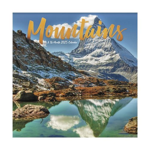 Trends International Mountains 2025 12 x 12 Wall Calendar w