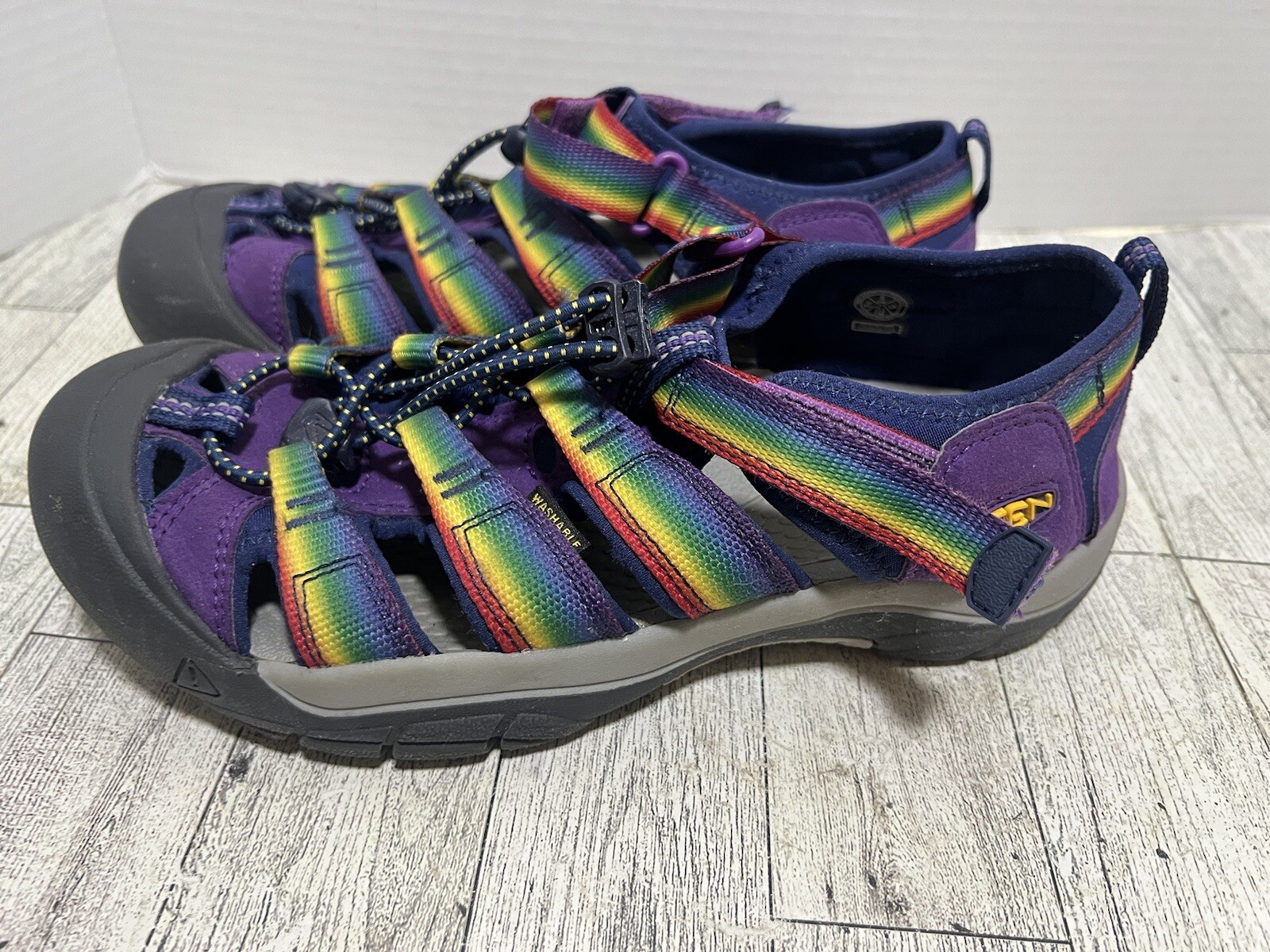 Scarpe sandali sportivi Keen donna Newport H2 regolabili arcobaleno taglia 5