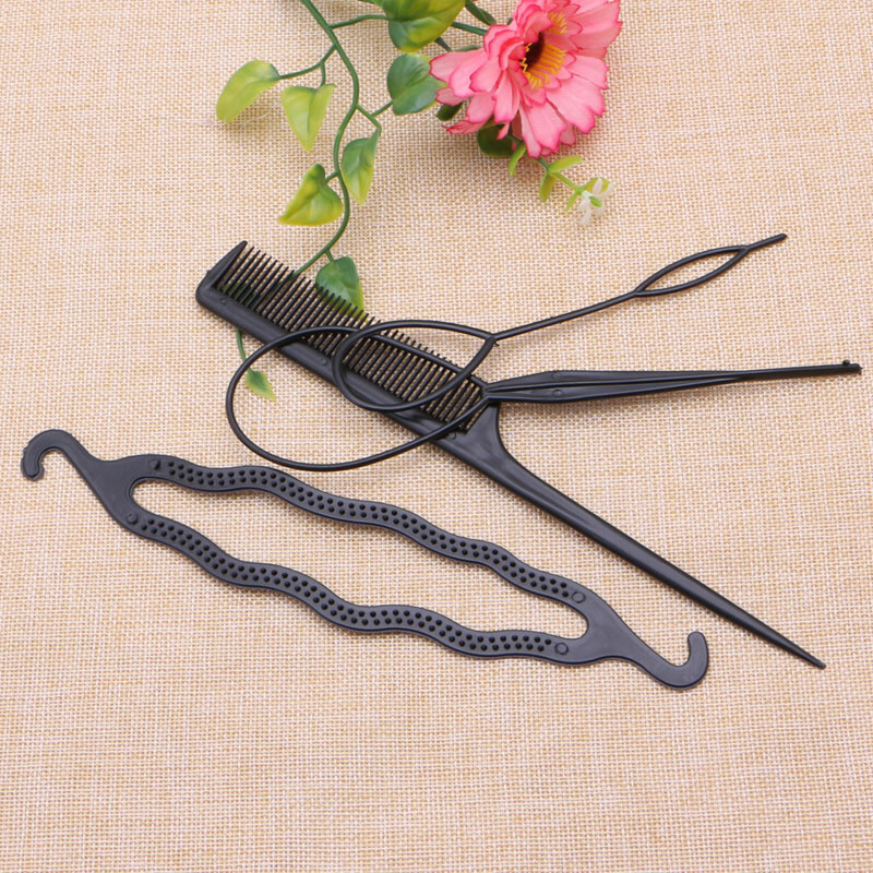 Hair Twist Styling Clip Bun Maker Braid Tool Comb Hair Accessories 4