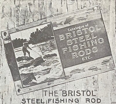Vieille Pub Magazine Originale De 1903 – Cannes à Pêche En Acier Bristol, Super état !