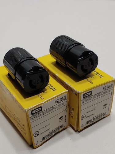 NEW HUBBELL HBL7464V MIDGET TWIST-LOCK CONNECTOR 15A 125V 2-WIRE