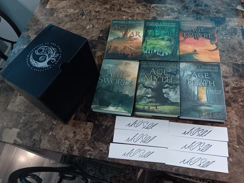 Legends of the First Empire 6 volume set  in case by Michael Sullivan signed NEW