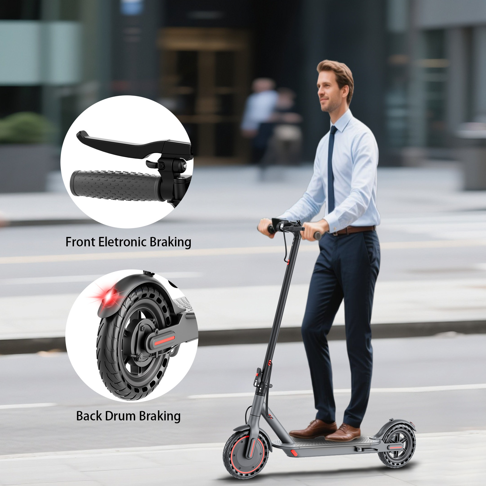Ladped LP60 Adult Electric Scooter Foldable 25KM/H 12Miles  E-Scooter 350W w/APP
