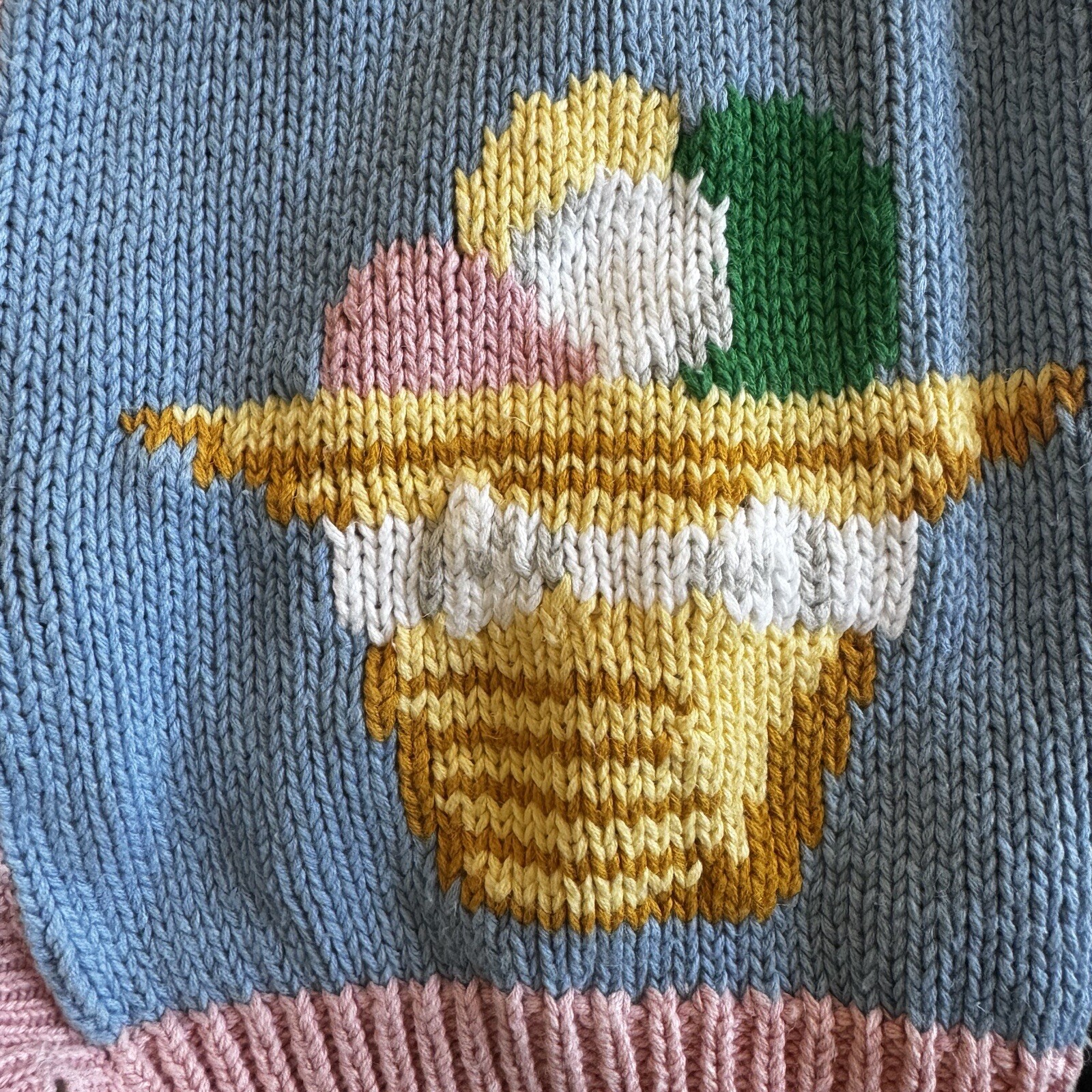 Alexandra Bartlett size LARGE Easter Sweater card… - image 6