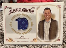 Keith Law 2015 Topps Allen & Ginter's Relics B #FSRB-KL RARE SP PATCH MEM