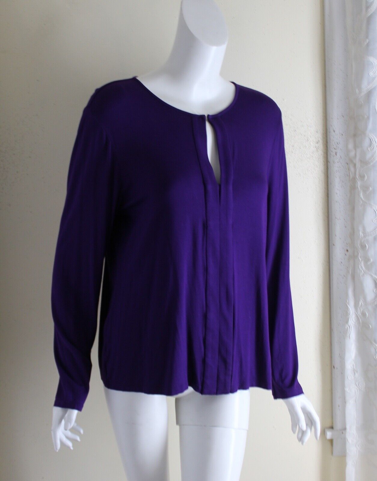 Ralph Lauren -Sz XL Royal Purple Jersey Viscose L… - image 5