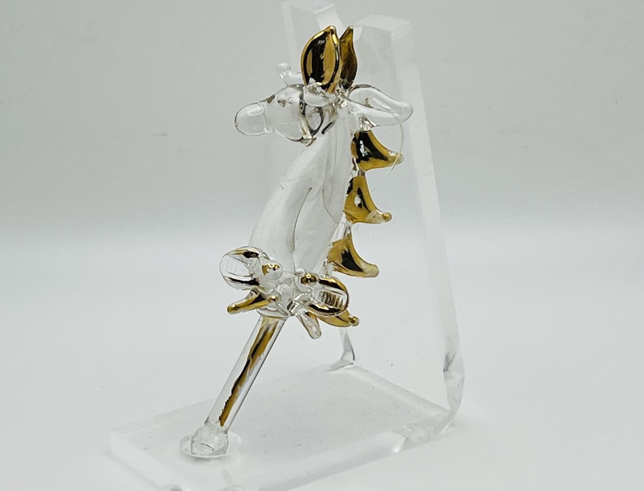 Vintage Hand Blown Murano Glass Horse Ornament Bellagio eBay