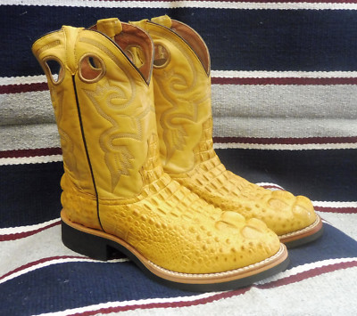 Stivali stivale roper texani country monta western cowboy giallo