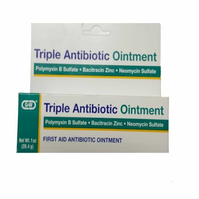 G&w Triple Antibiotic Ointment Bacitracin Neomycin First Aid 1oz for sale online eBay