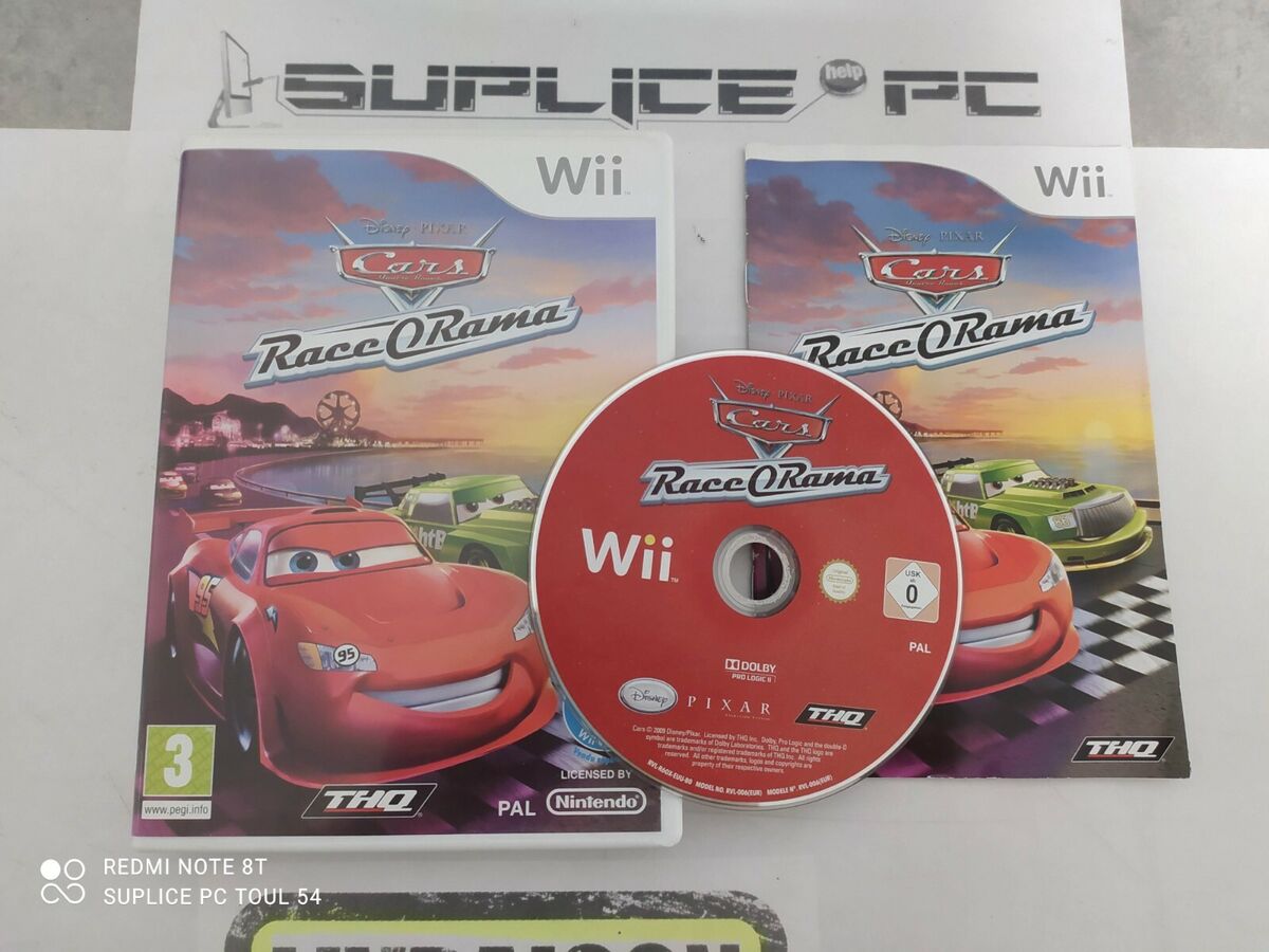 Disney Pixar Cars Race-O-Rama Nintendo Wii PAL Game With Manual