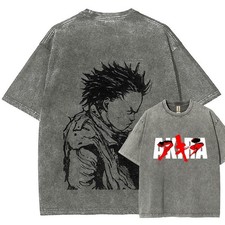 Vintage Akira Anime T-Shirt, Manga Tee Mineral Wash T-Shirt, Vintage Inspired, A