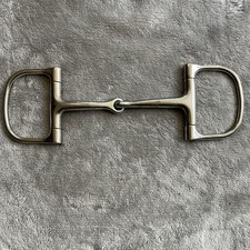 D Ring Snaffle Bit Equine Horse Western English Equestrian Hunter