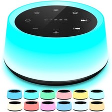 Sound Machine and White Noise Machine with 30 Soothing Sounds 12 Colors for K...