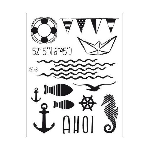 Viva Decor A5 Clear Stamps - Ahoy! #160