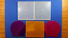 Lot of 5 Poly Plastic Flexible CD DVD Storage Cases