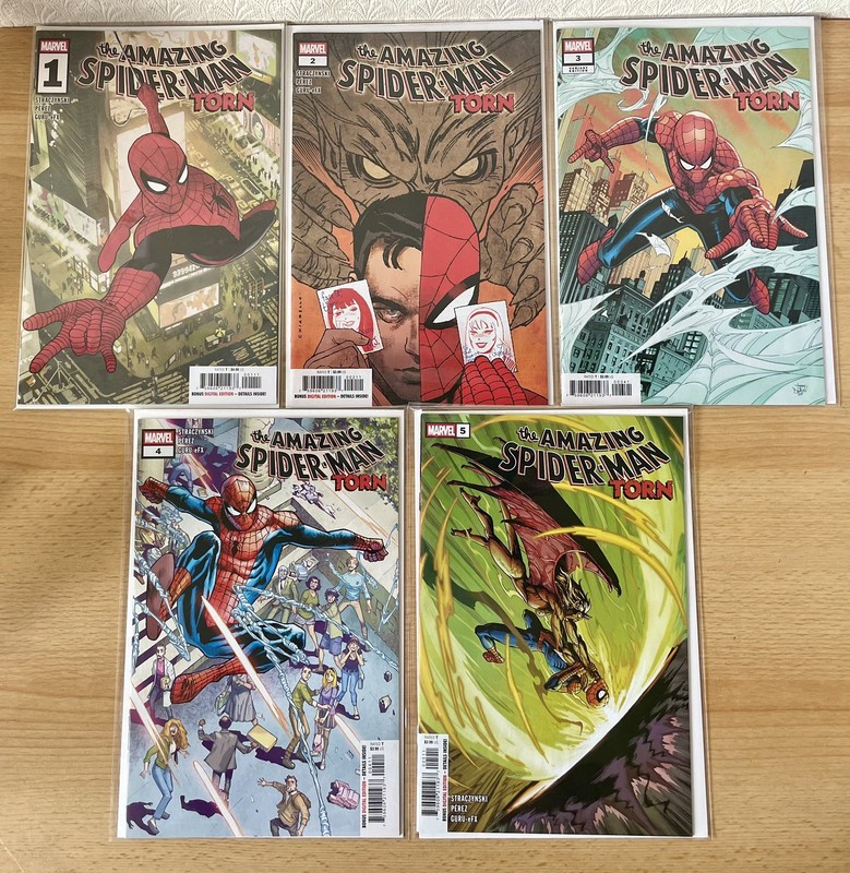 Amazing Spider-Man Torn # 1 - 5 (Marvel Comics) Set 1st Print Near Mint