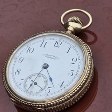 SOLID 14K GOLD 1897-1902 American Waltham, 17 Jewels, 16s, Mens Pocket Watch