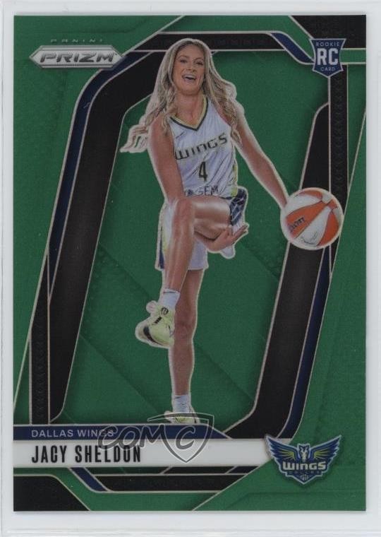 2024 Panini Prizm WNBA Green Prizm Jacy Sheldon #141 Rookie RC 12g7