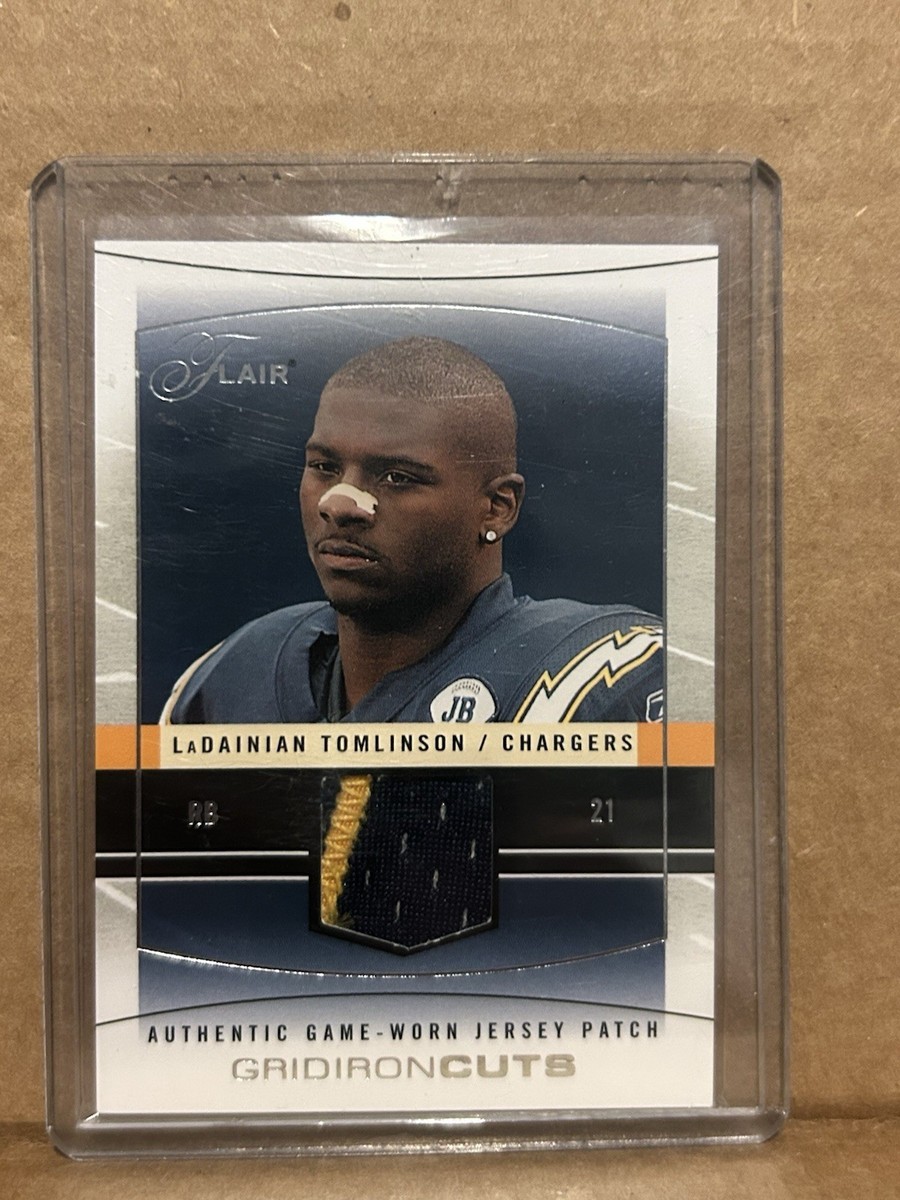2004 Flair - Gridiron Cuts LaDainian Tomlinson #GC-LT Silver /75