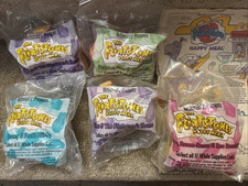 Complete Set of 5 The Flintstones McDonald  s Happy Meal Toys Vtg 1993