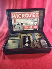 Vintage1950's Microset Model 2M 70 X Microscope Set