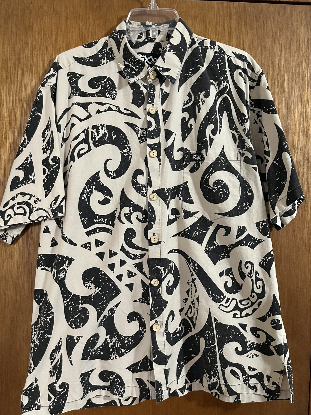 RIX Multi-pattern Short Sleeve Button Hawaiian Al… - image 1